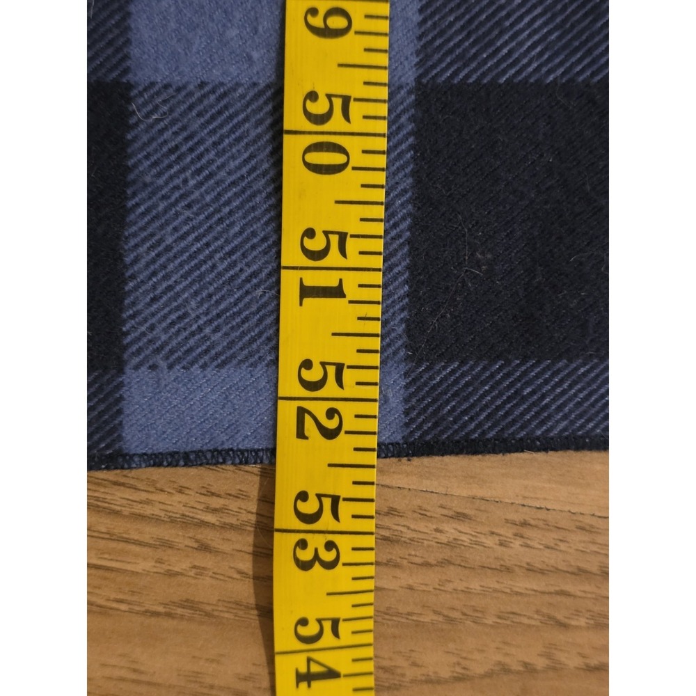 Pendleton Blue & Navy Buffalo Plaid Throw Blanket 52" X 70" 100% Polyester Cozy - Picture 2 of 5